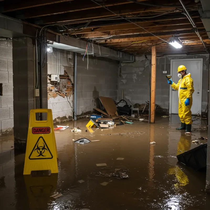 Flooded Basement Electrical Hazard in Hawaii County, HI Property